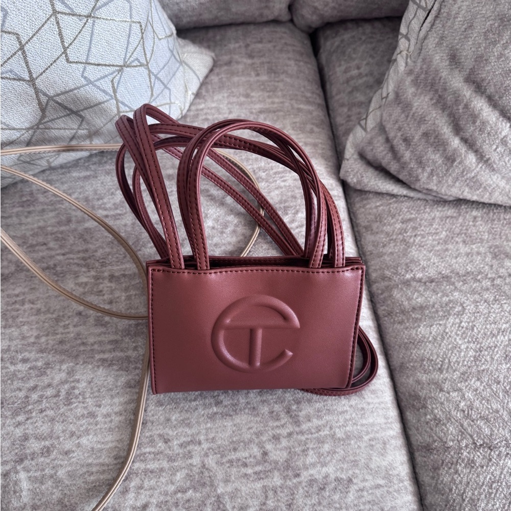 Telfar Mini Bag in Rich Burgundy